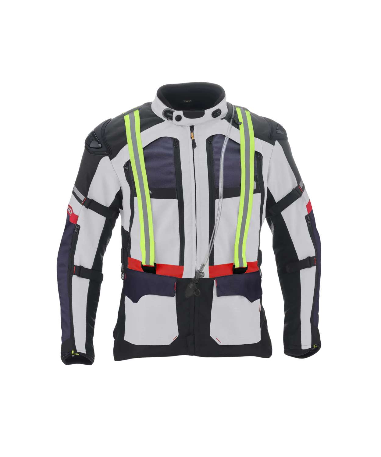 Solace Furious V4.0 Touring Jacket - Grey Black Red