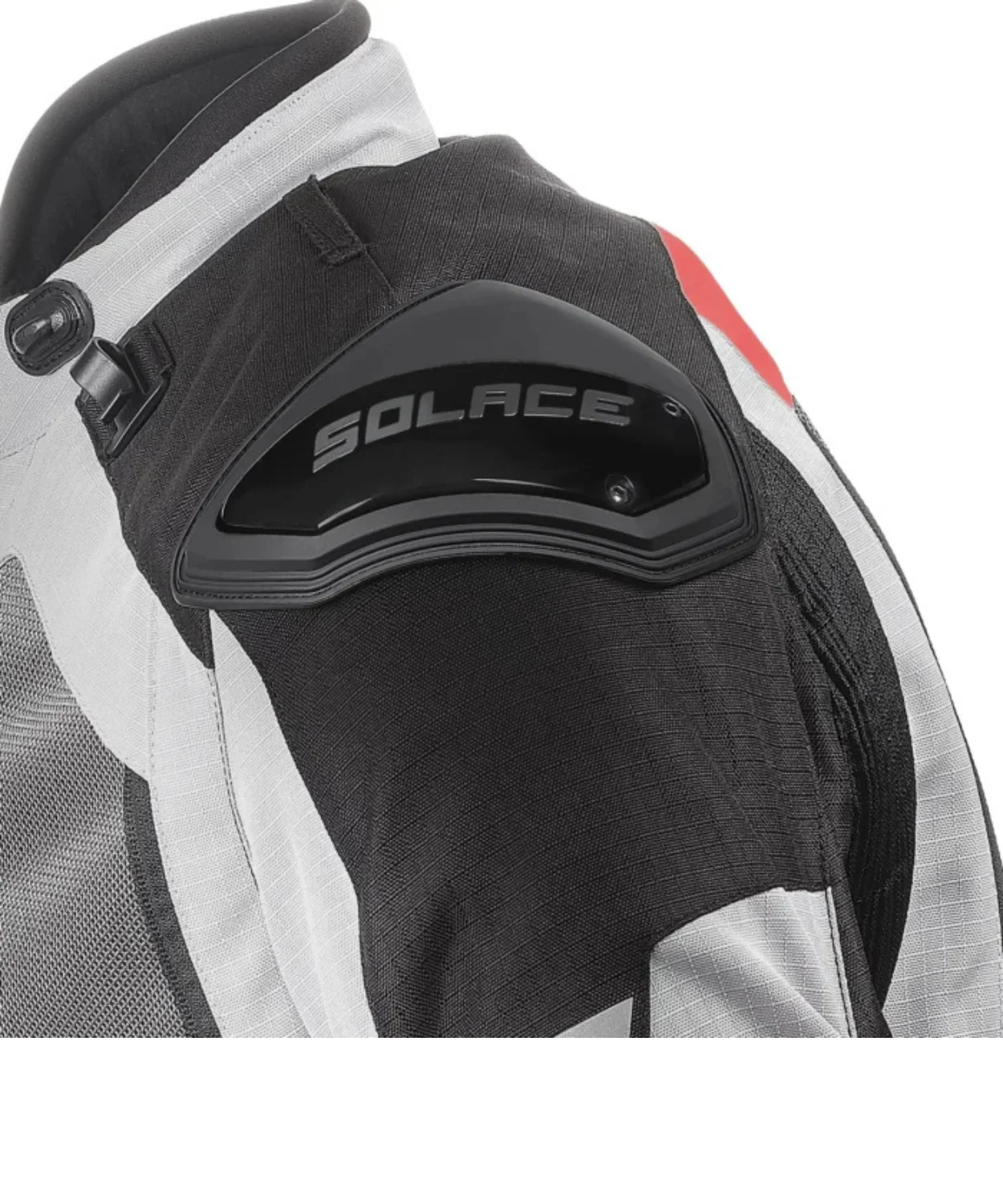 Solace Furious V4.0 Touring Jacket - Grey Black Red - Image 10