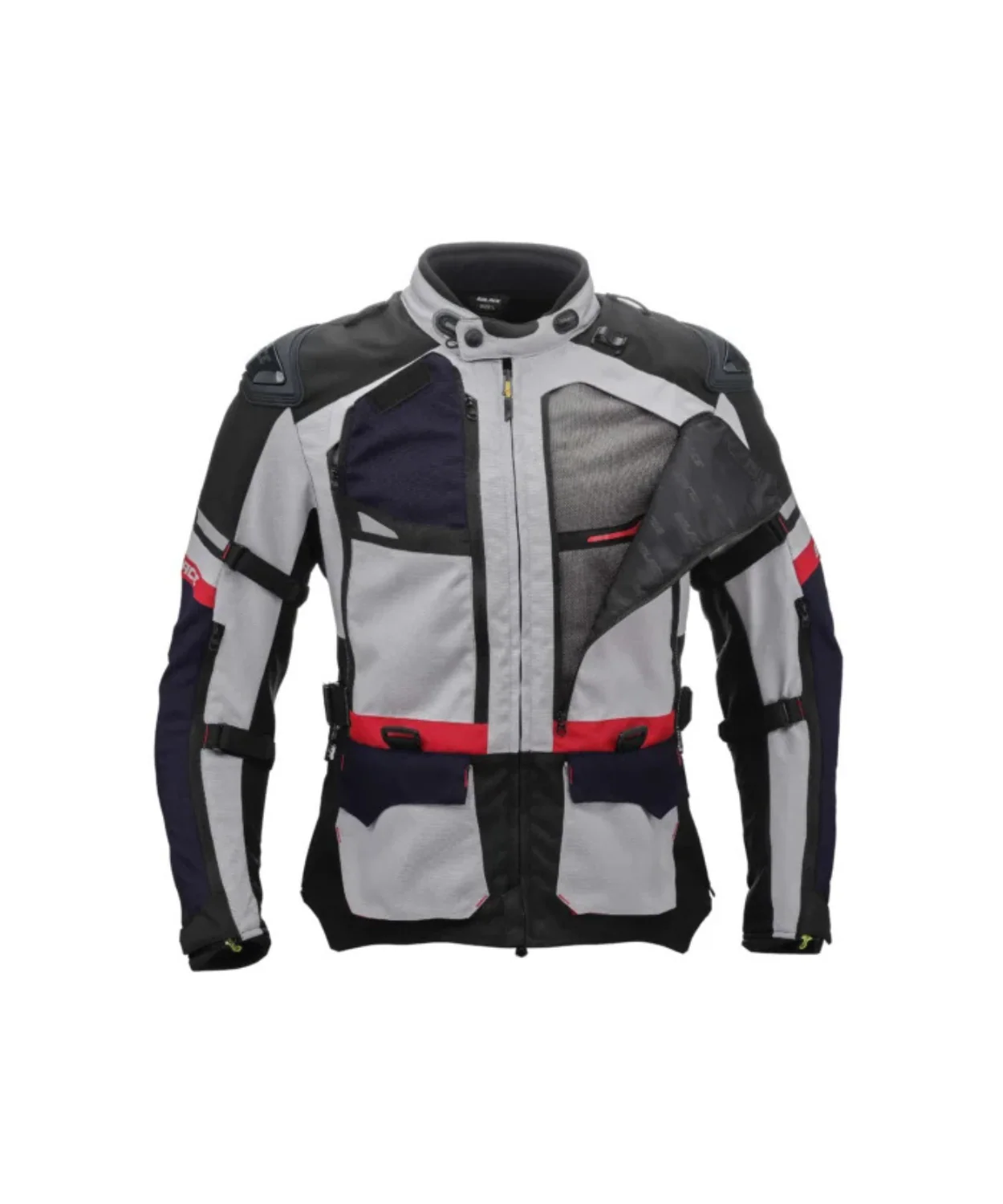 Solace Furious V4.0 Touring Jacket - Grey Black Red - Image 8