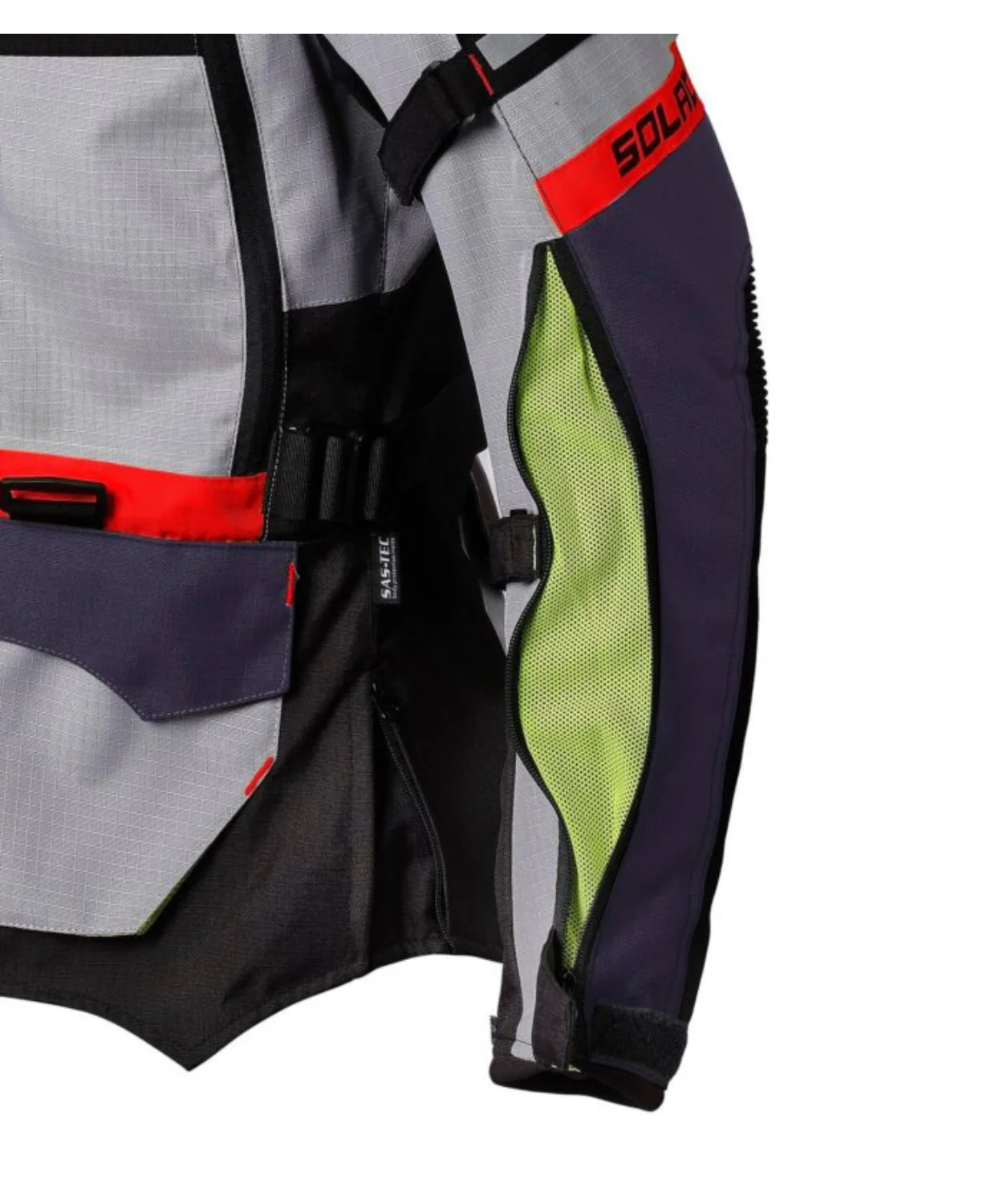 Solace Furious V4.0 Touring Jacket - Grey Black Red - Image 9