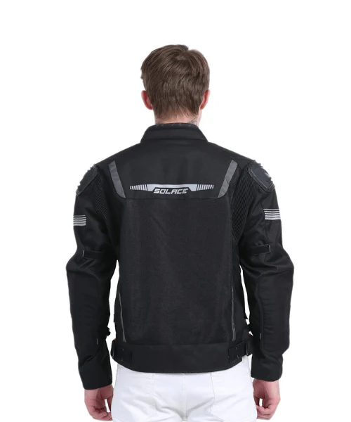 Solace Ramble V2 Motorcycle Riding Jacket - Black Grey - Image 6