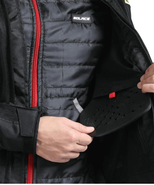Solace Rival Urban V3.0 Jacket - Black Grey Red - Image 7
