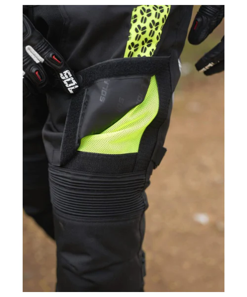 Solace S30 V3T Riding Pant with Powertector Protector - Black Neon - Image 8