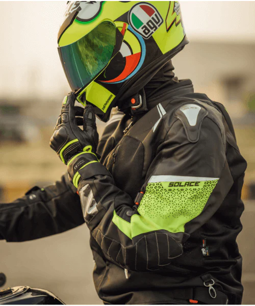 Solace Sabre Pro V5 Jacket - Hi Viz Green - Image 5