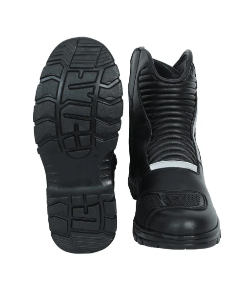 Solace Scout Motorcycle Boots - Black Grey - Image 4