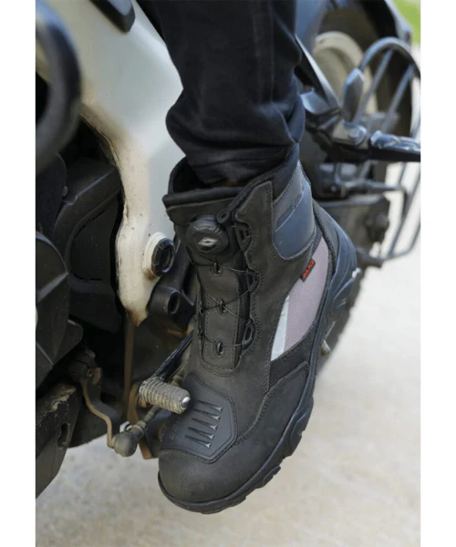 Solace Sparknit Moto Riding Boot - Black - Image 8