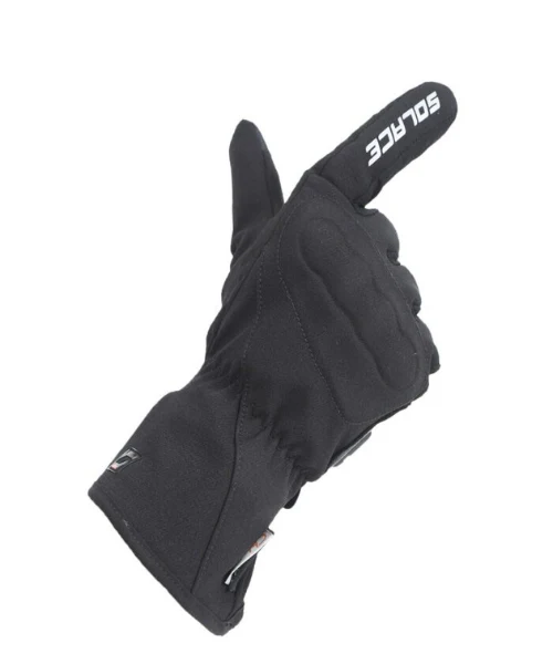 Solace Versadry V3 Waterproof Riding Gloves - Black - Image 4