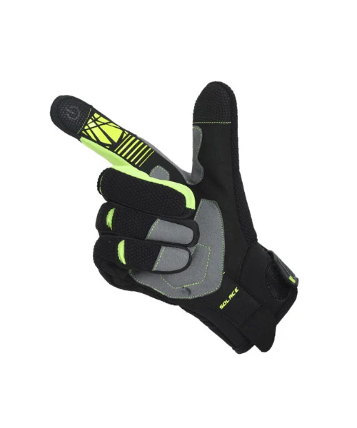 Solace X-Pro Motorcycle Riding Gloves - Neon - Image 2