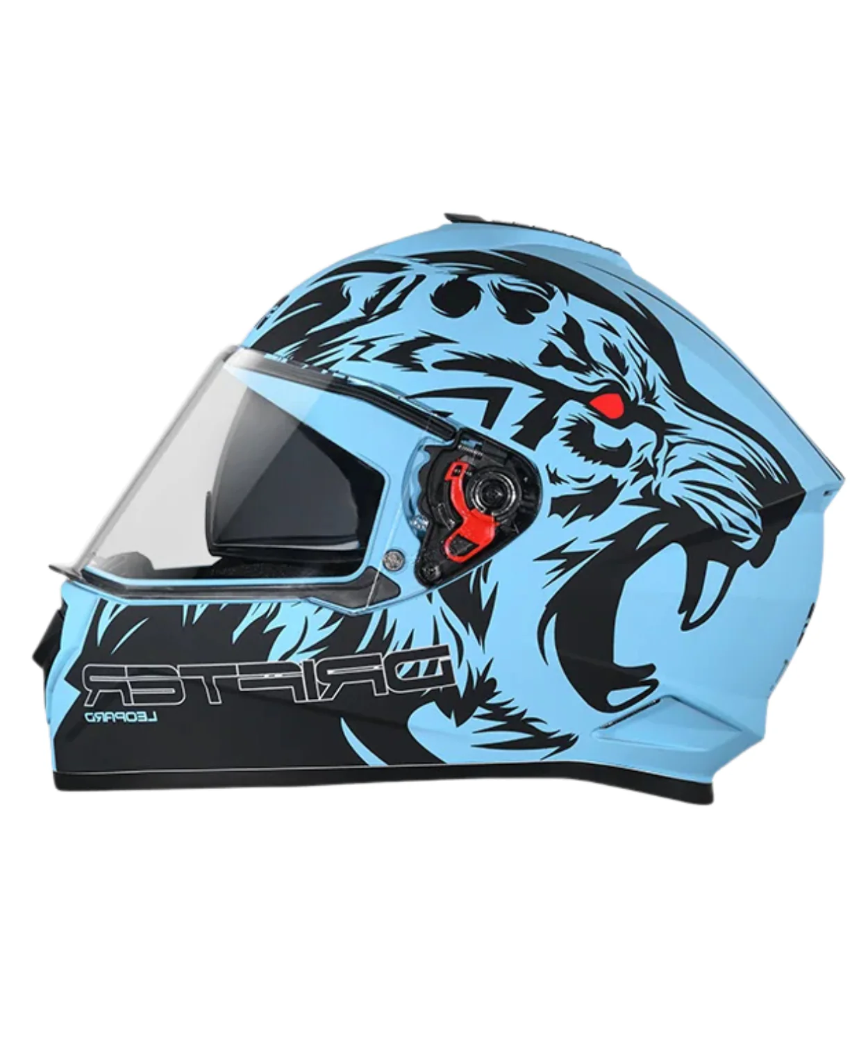 Studds Drifter D2 Leopard Decor Graphics Helmet - Matt Blue Black N9