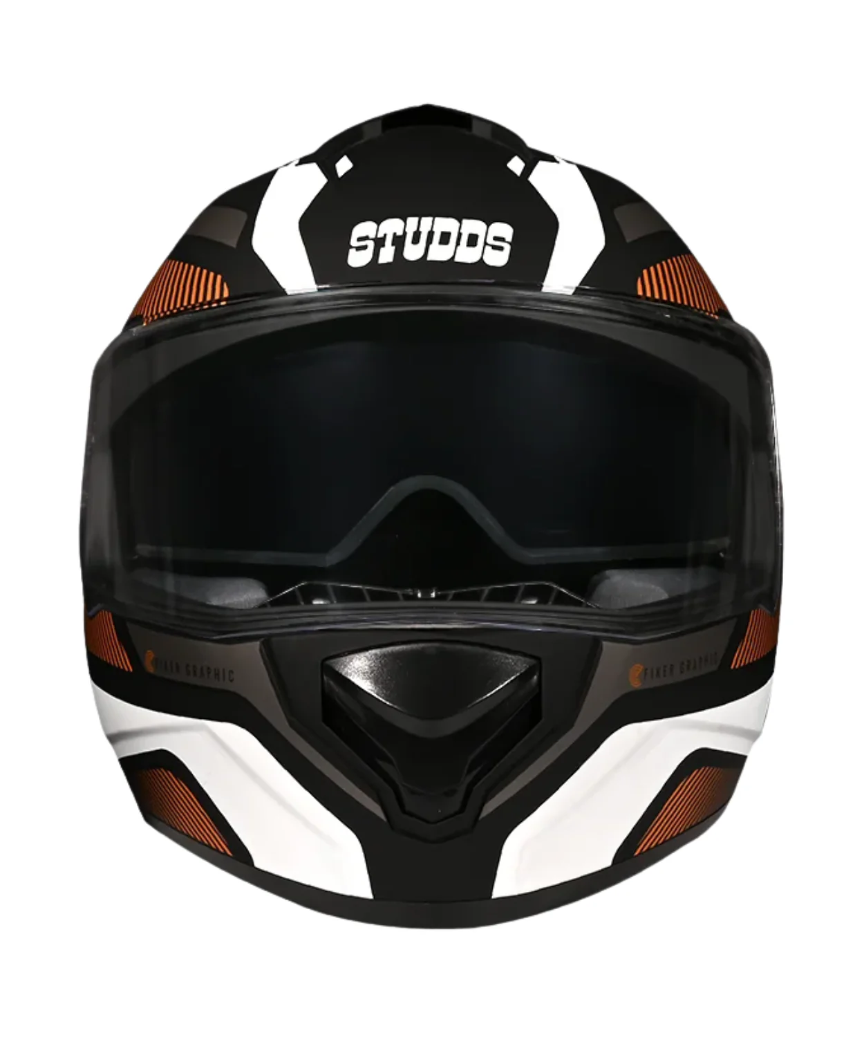 Studds Drifter D5 Fiker Decor Graphics Helmet - Matt Black Brown N11 - Image 4