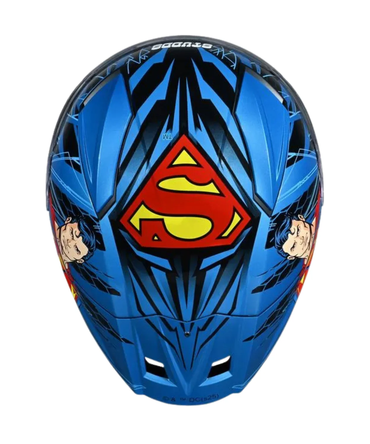 Studds Helios Superman Edition Graphics Helmet - Gloss Blue N1 - Image 6