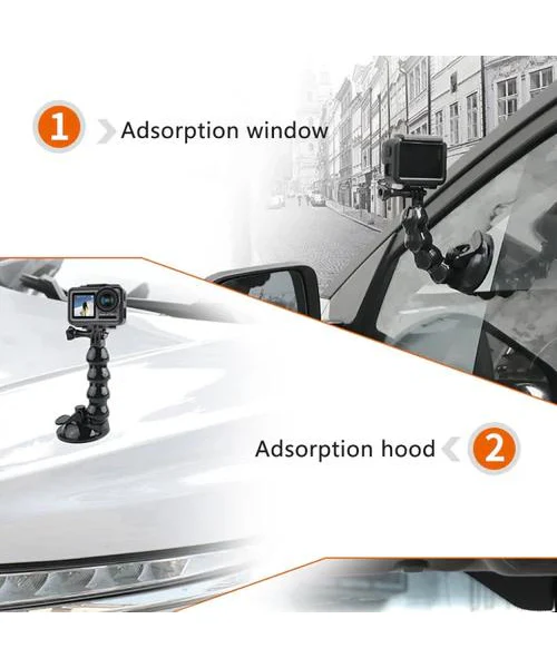 Suction Cup Flex Jaw Mount for Go Pro and Mobile - Image 5