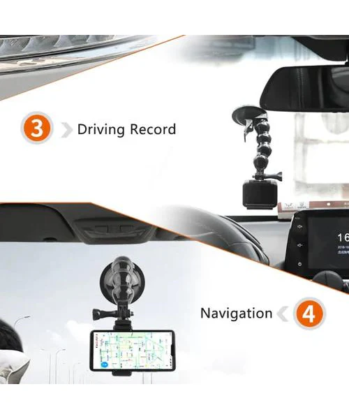 Suction Cup Flex Jaw Mount for Go Pro and Mobile - Image 6