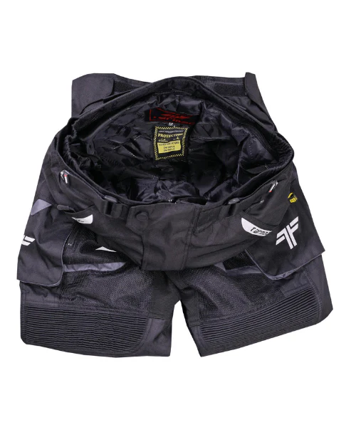 Tarmac Adventure Motorcycle Riding Pants with Knee Sliders- Black - Image 4
