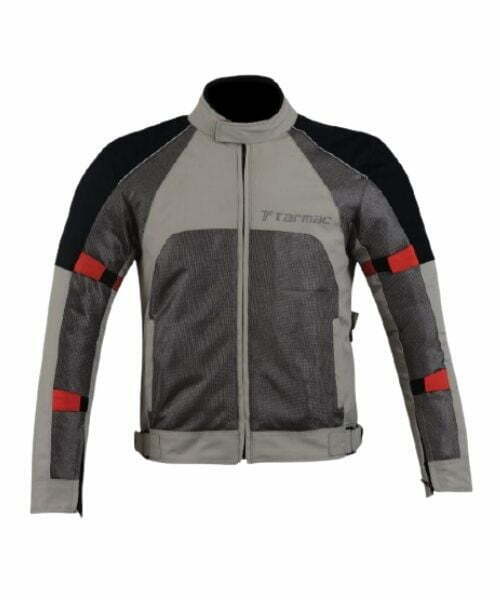 Tarmac Drifter II SAFE TECH Level 2 Riding Jacket - Grey Black Red - Image 3