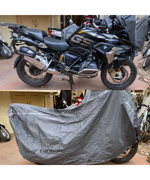 Tarmac Lined Motorcycle Waterproof Heavy Duty Rain Cover - Image 2
