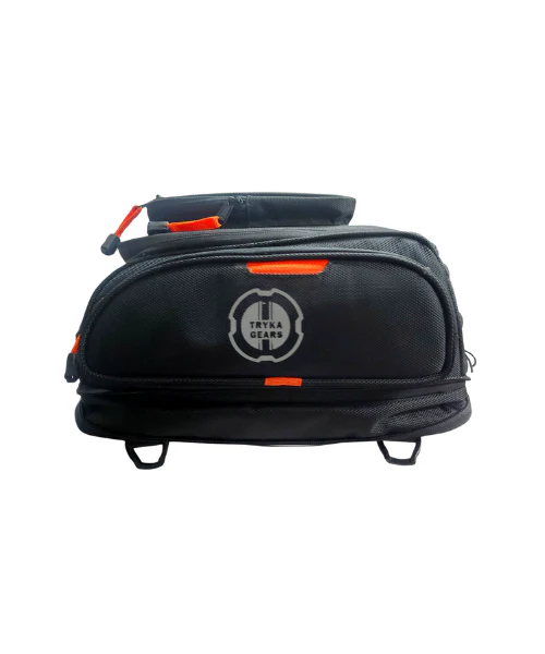 Tryka Gears Ride Mate 2.0 (25 Ltrs) Magnetic Tank Bag - Black Orange - Image 3