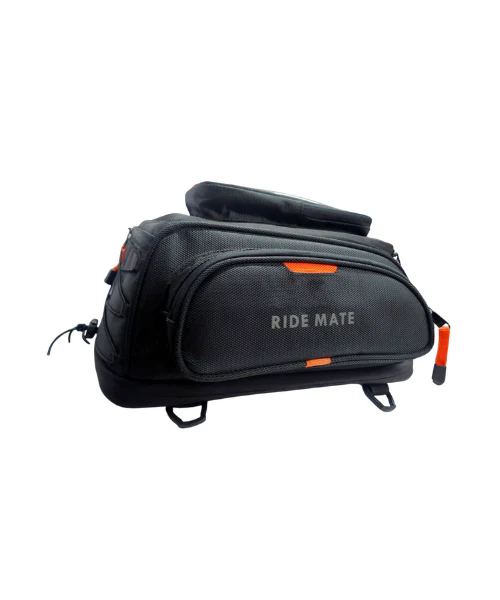 Tryka Gears Ride Mate 2.0 (25 Ltrs) Magnetic Tank Bag - Black Orange - Image 6