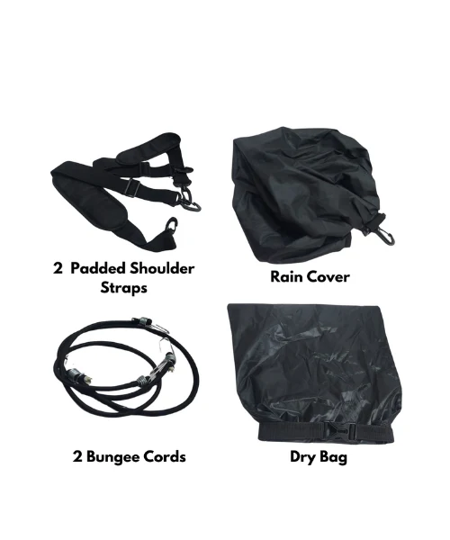 Tryka Gears Ride Mate 2.0 (25 Ltrs) Magnetic Tank Bag - Black Orange - Image 8