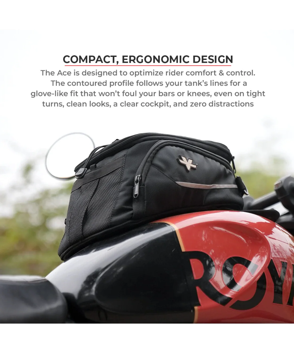 Viaterra Ace Magnetic Tank Bag - Black - Image 8