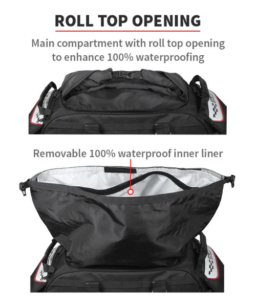 Viaterra Claw 72 Ltr Waterproof Tailbag - Orange - Image 13