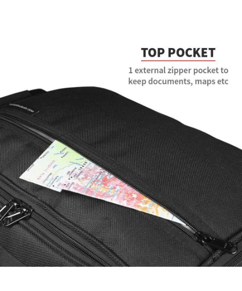 Viaterra Claw Universal Non Waterproof Motorcycle Tailbag - Black - Image 9