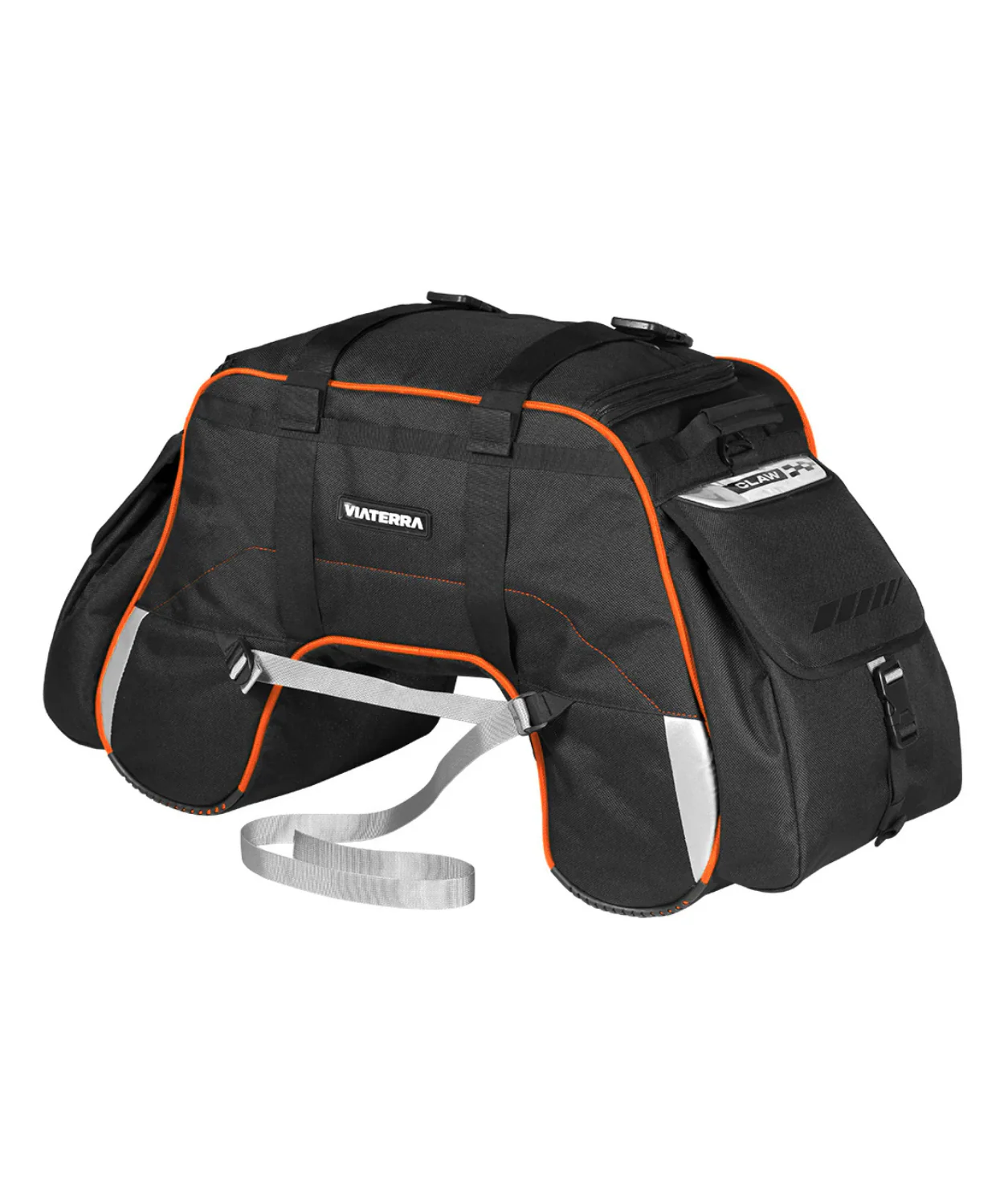 Viaterra Claw Universal Non Waterproof Motorcycle Tailbag - Orange