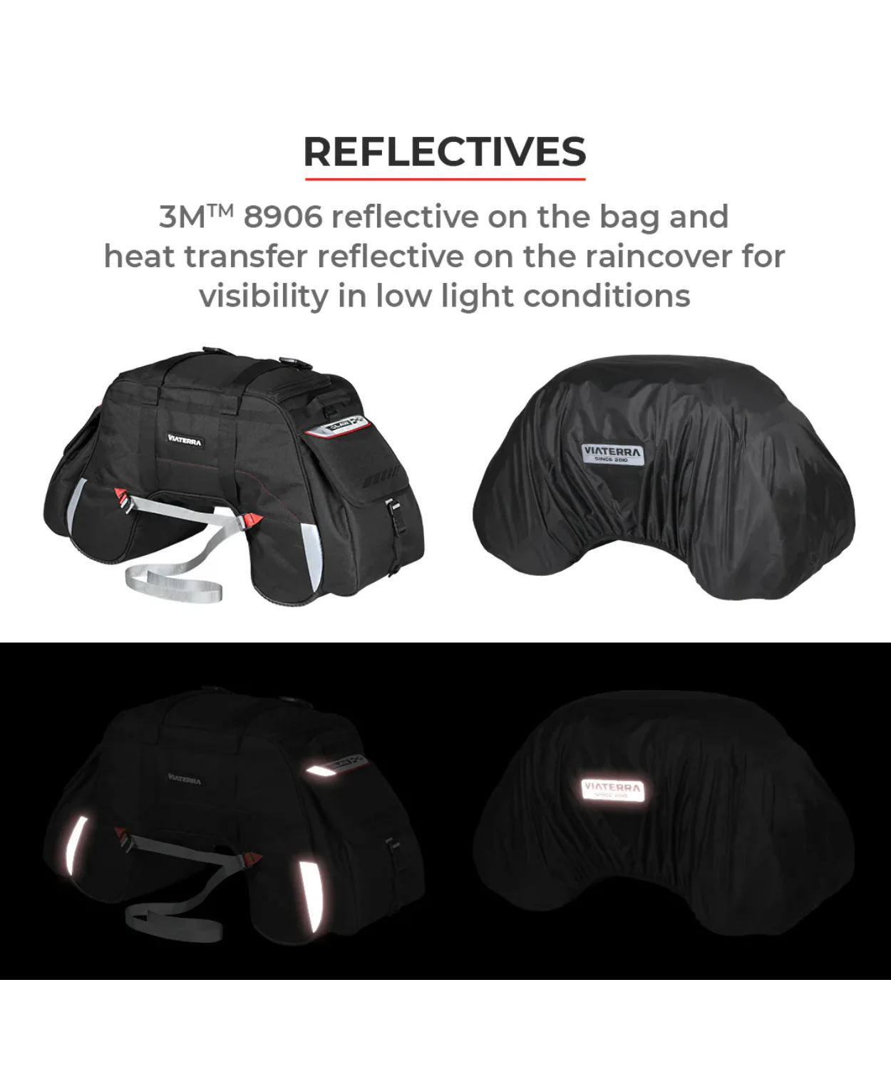 Viaterra Claw Universal Non Waterproof Motorcycle Tailbag - Orange - Image 11