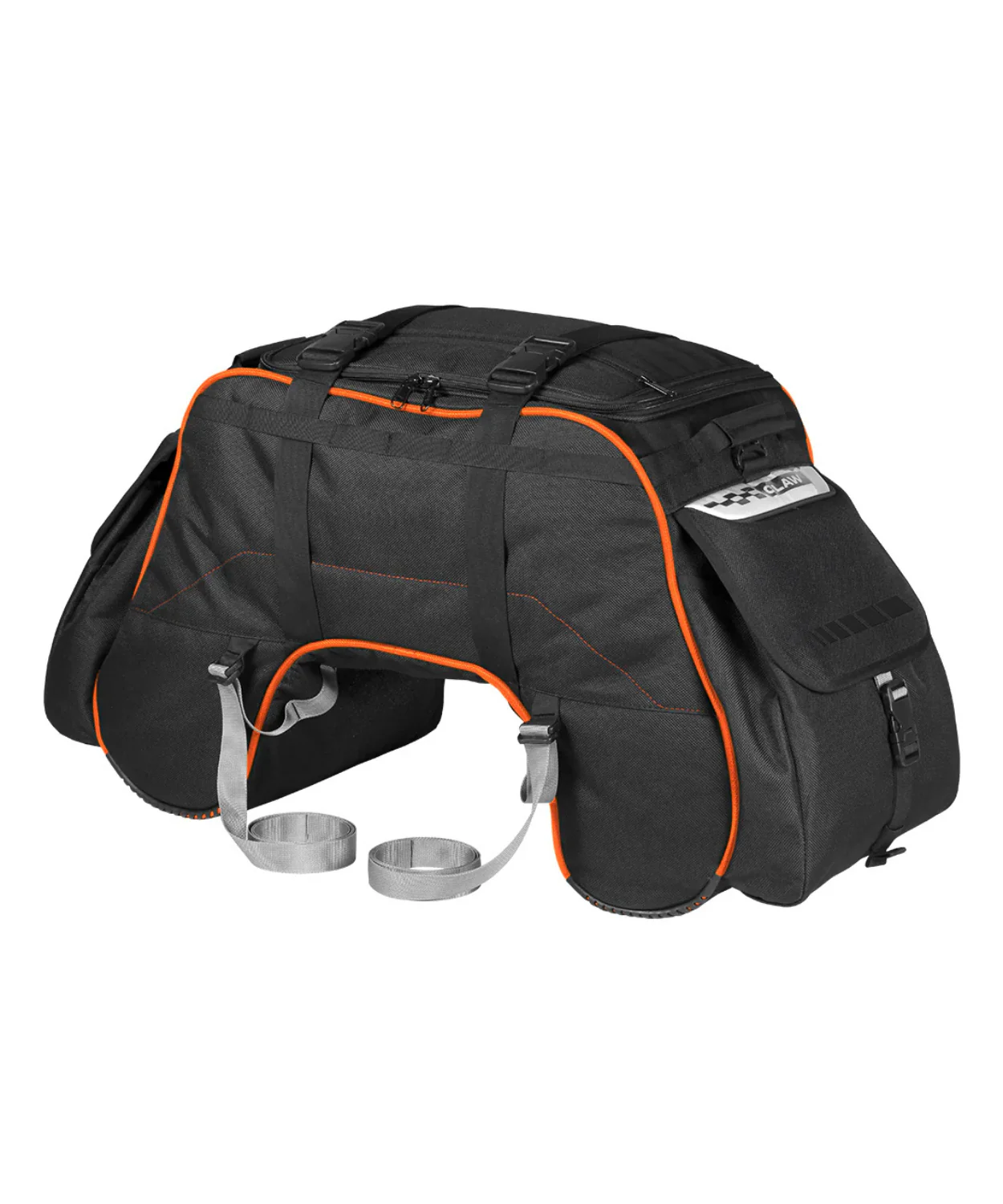 Viaterra Claw Universal Non Waterproof Motorcycle Tailbag - Orange - Image 8