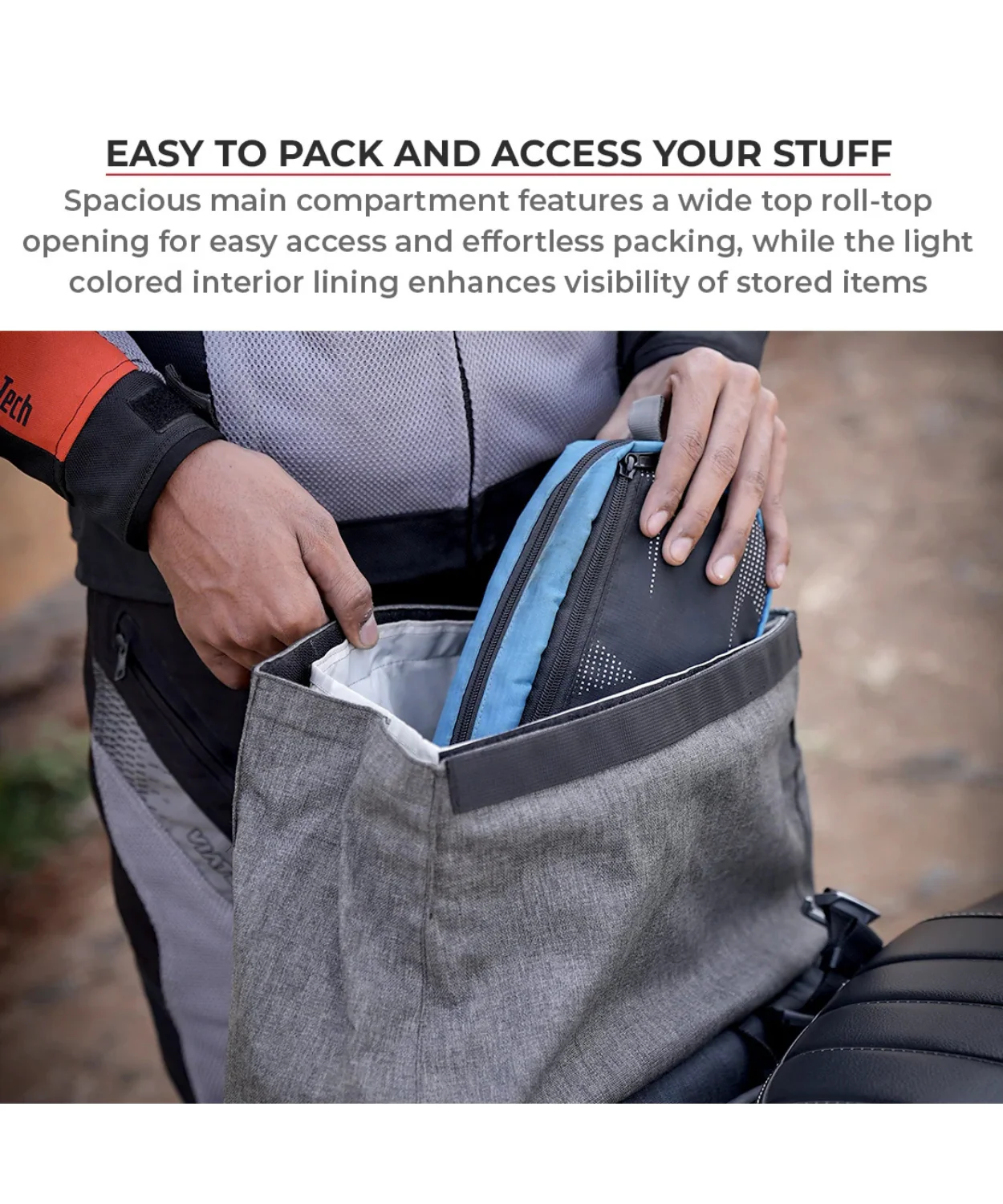 Viaterra DownTown 19L Saddle Bags without Saddle Rack for Triumph Speed 400 - Image 2