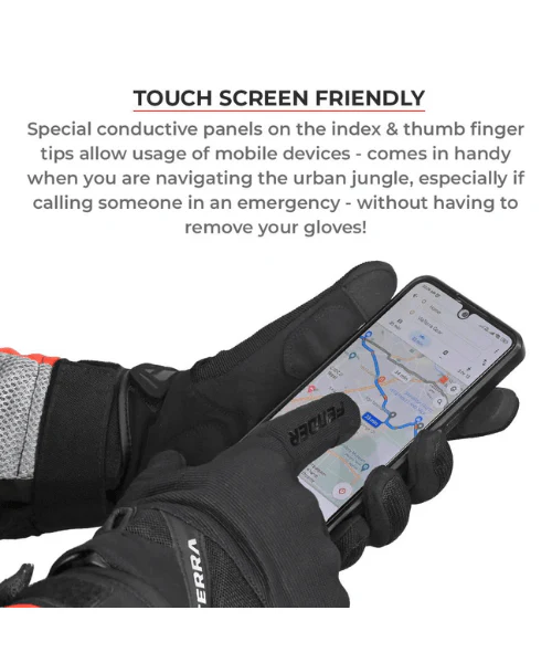 Viaterra Fender Daily Use Motorcycle Gloves - Florescent Green - Image 5