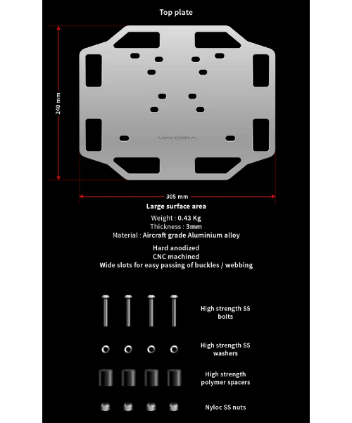 Viaterra Hero Xpulse Aluminium Rear Rack - Image 4