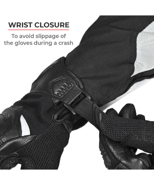 Viaterra Holeshot Summer Mesh Hybrid Gloves - Black - Image 10