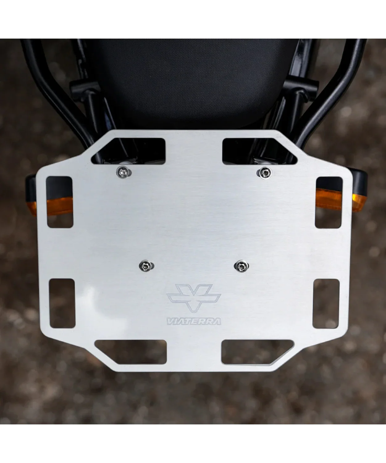Viaterra RE Himalayan 450 Aluminium Rear Rack - Silver - Image 5