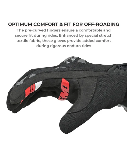 Viaterra Roost V2 Offroad Motorcycle Gloves - Flame - Image 5
