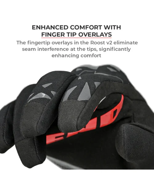 Viaterra Roost V2 Offroad Motorcycle Gloves - Grey - Image 9