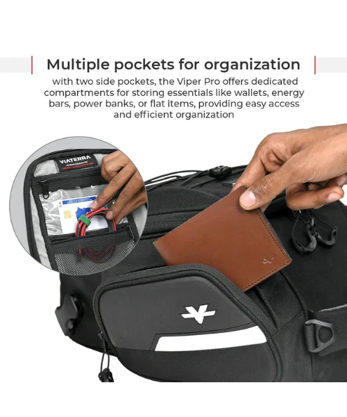 Viaterra Viper Pro Motorcycle Non Magnetic Tank Bag - Universal - Image 4