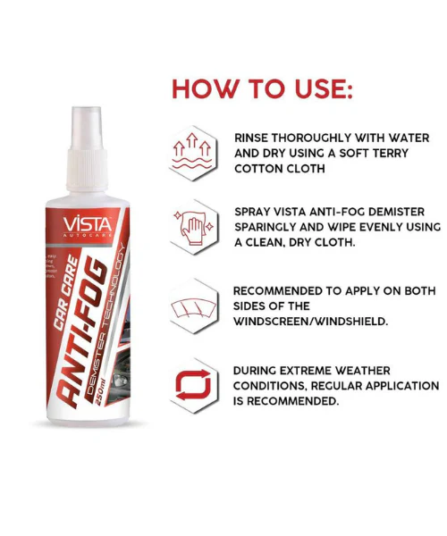 Vista Anti Fog Demister - 250 ml - Image 4