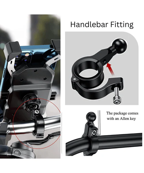 Yellowfin 17 MM Handle Bar Ball Buckle - Fixed Type - Image 2