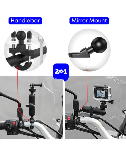 Yellowfin Aluminium Alloy Action Camera Mount Compatible with Gopro - 2 Attachments - Image 3
