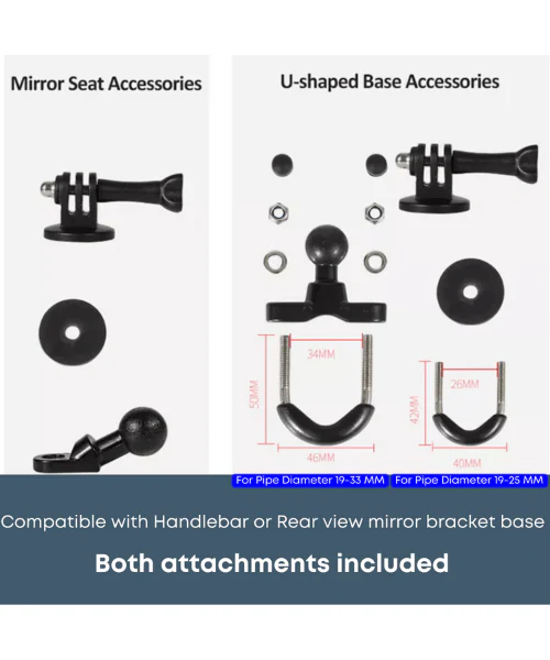 Yellowfin Aluminium Alloy Action Camera Mount Compatible with Gopro - 2 Attachments - Image 4