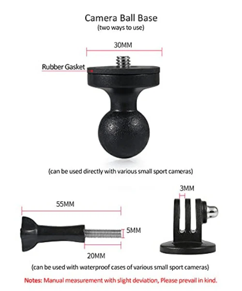 Yellowfin Aluminium Alloy Action Camera Mount Compatible with Gopro - Handlebar Mount - Image 6