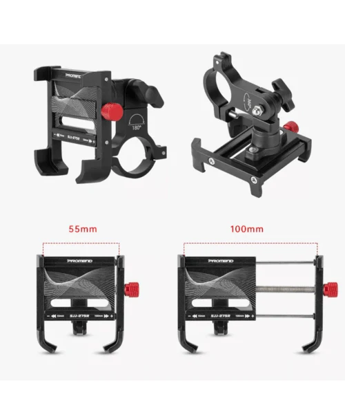 Yellowfin Claw Grip Aluminium Alloy handlebar Phone Holder Mount without Charger - Max 180 360_ Black - Image 4
