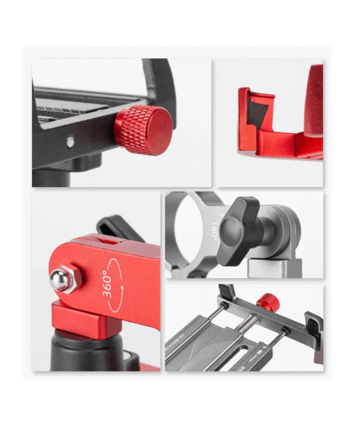 Yellowfin Claw Grip Aluminium Alloy handlebar Phone Holder Mount without Charger - Max 180 360_ Black - Image 5
