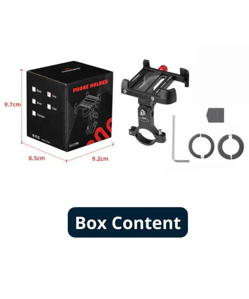 Yellowfin Claw Grip Aluminium Alloy handlebar Phone Holder Mount without Charger - Max 180 360_ Black - Image 6