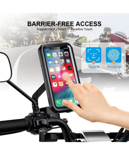 Yellowfin Fully Waterproof Mirror Mount Mobile Phone Holder without Charger - M18L-B2 Mirror Mount - Image 2