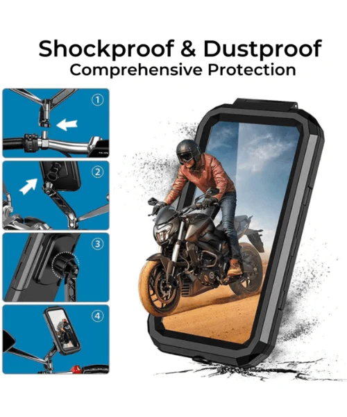 Yellowfin Fully Waterproof Mirror Mount Mobile Phone Holder without Charger - M18L-B2 Mirror Mount - Image 4