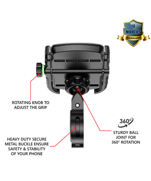 Yellowfin Jaw grip without charger for Bikes Cycles Scooter - M8S Silver - Image 3