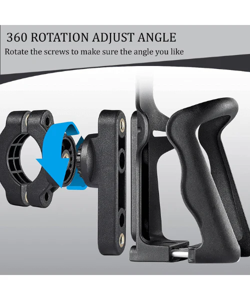 Yellowfin Water Bottle Holder for Bike with Handlebar Bracket & Rear View Mirror Mount - Bottle Holder HB - Image 6