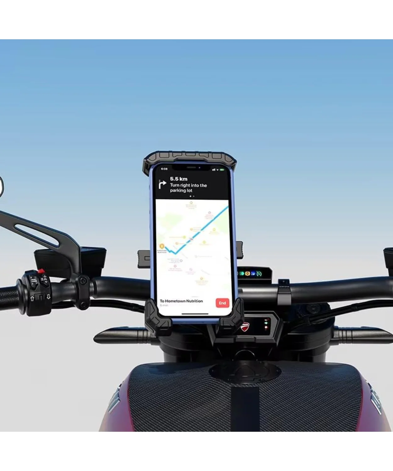 Yellowfin Y-Grip Bike Phone Holder Mount with Vibration Dampner with Fixed Buckle - M14-G1-C1 - Image 4
